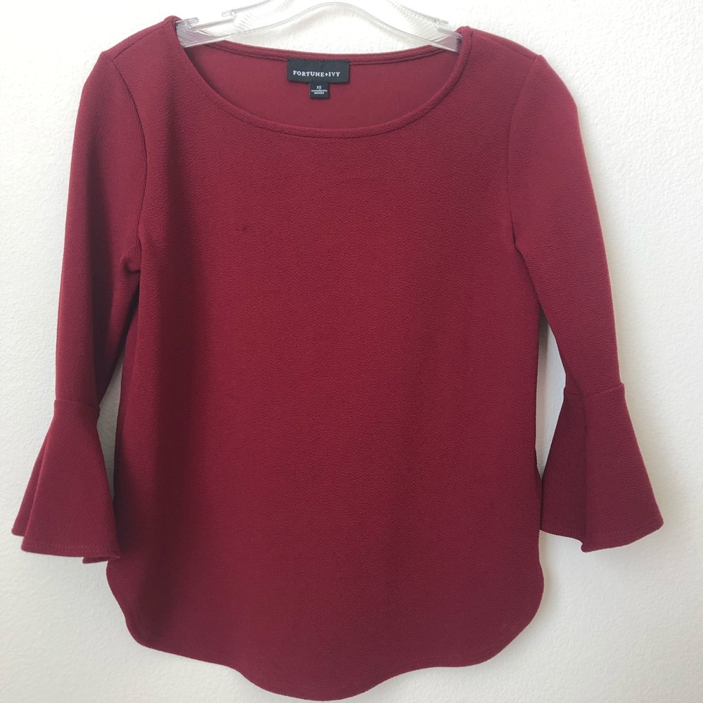 Beautiful burgundy blouse